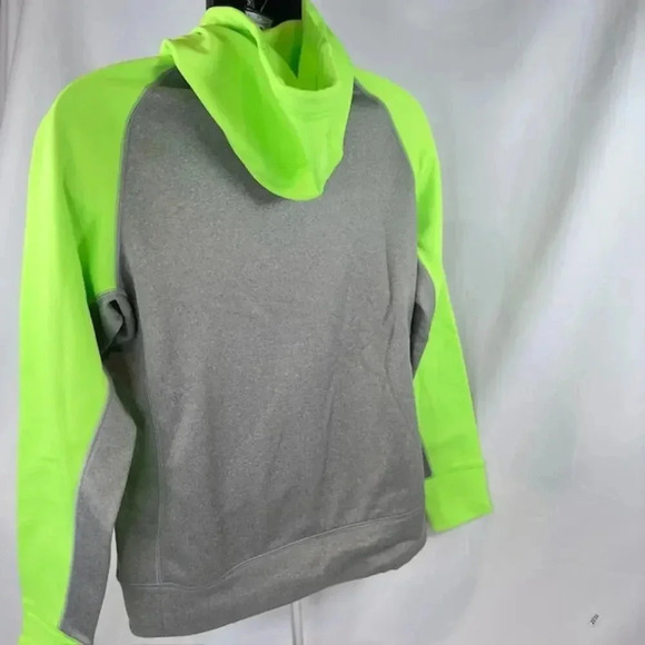 NEW Nike Therma-Fit Full Zip Hoodie Fleece Athletic Fit Flash Lime Womens Medium - Picture 2 of 7